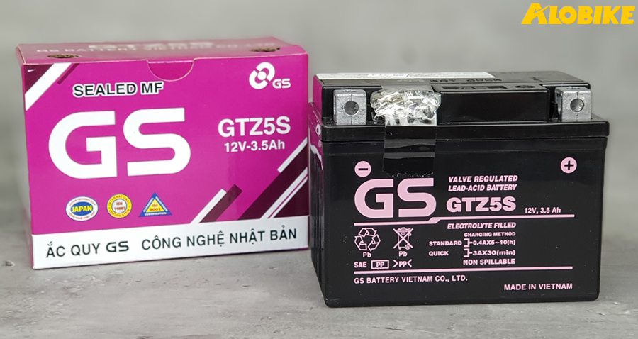 dung lượng ắc quy gs cho xe future