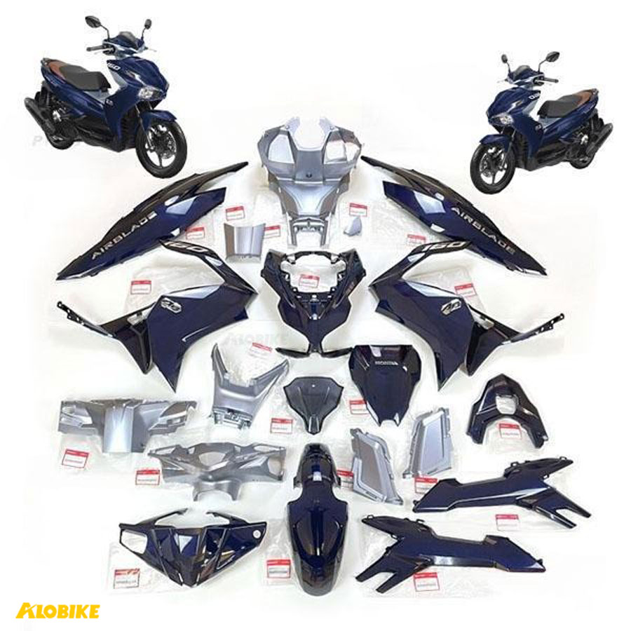 Dàn áo Airblade 160 2022-2026 màu xanh xám