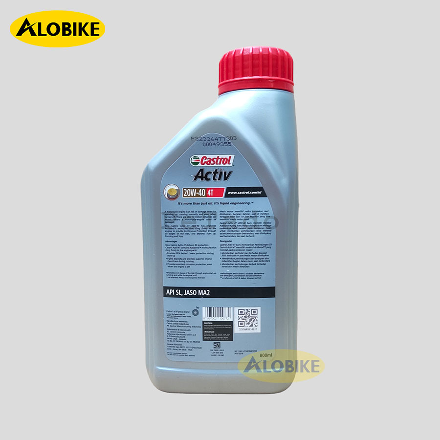 Nhớt Castrol Activ 20W40 0,8 lit