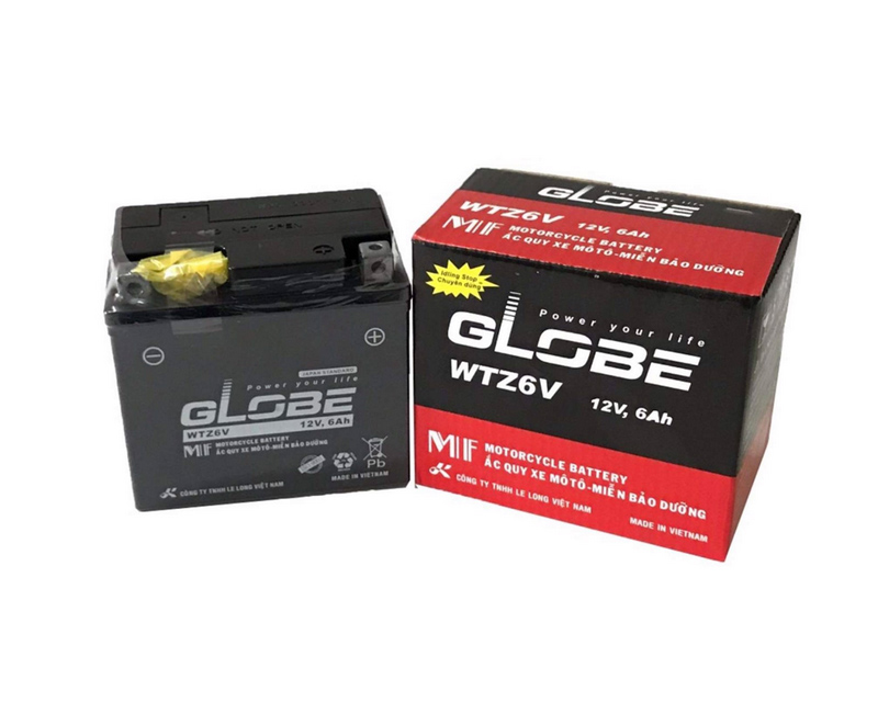 ắc quy Globe xe lead 125