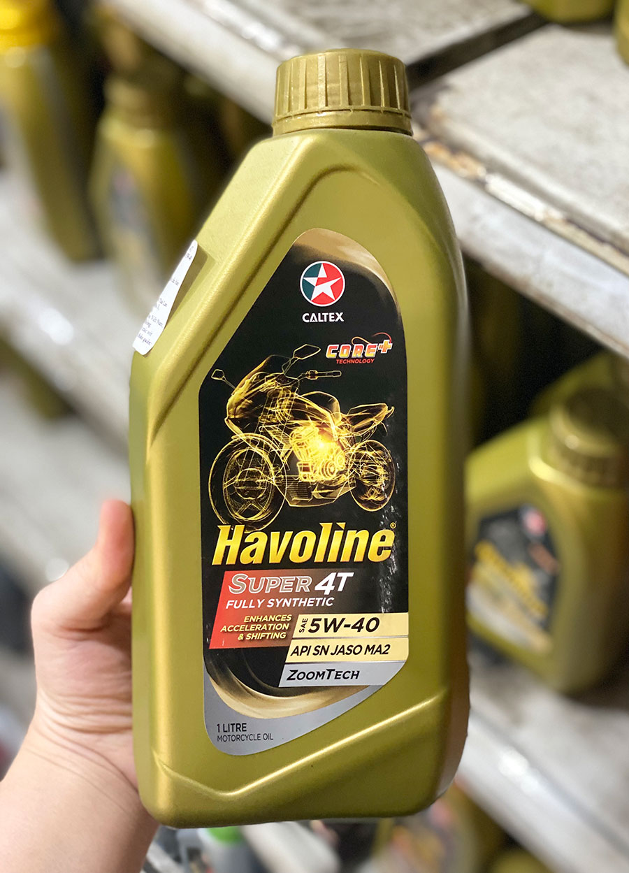 nhớt caltex 5w40 xe c&ocirc;n