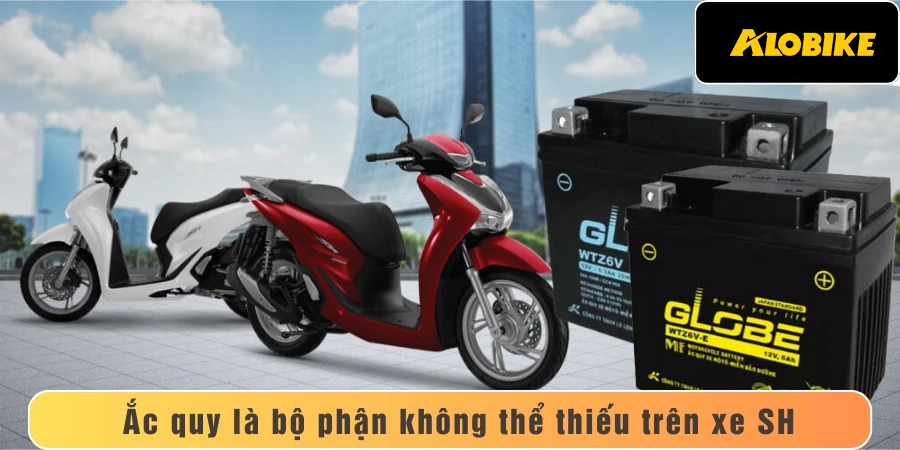 vai trò của ắc quy trên xe sh