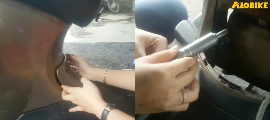 c&aacute;ch thay bugi xe vespa