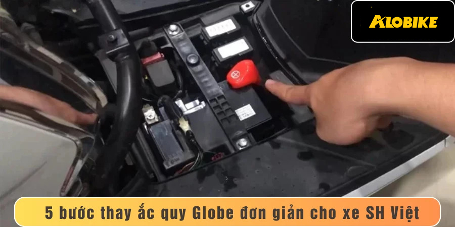 các bước thay ắc quy cho xe sh