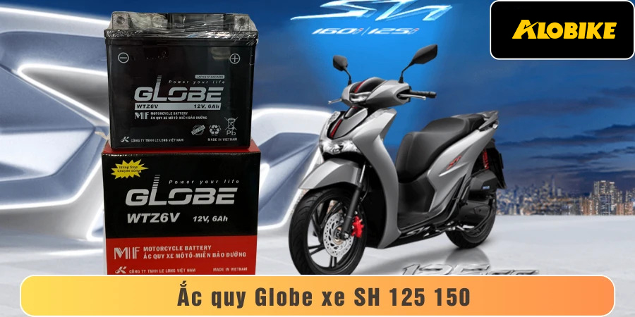 giới thiệu về ắc quy gobe cho xe sh 125 và 150
