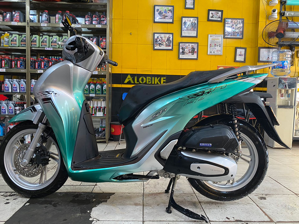 dán xe sh xanh ngọc