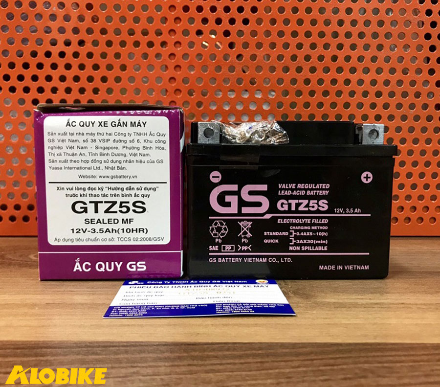 ắc quy gs gtz5s cho xe jupiter đời mới