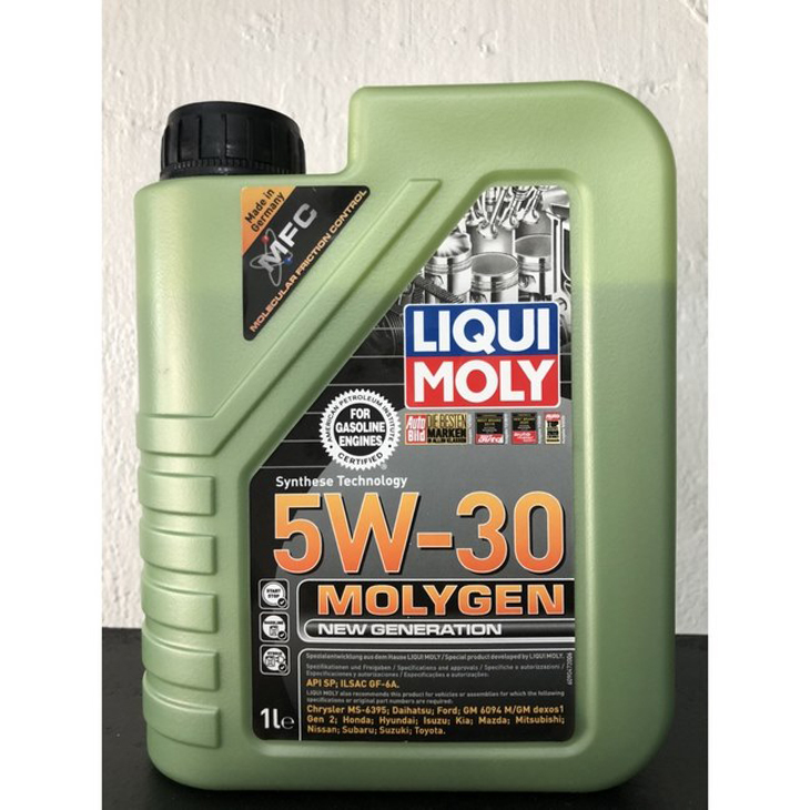 nhớt liqui moly 5w30 có gốc dầu tổng hợp toàn phần