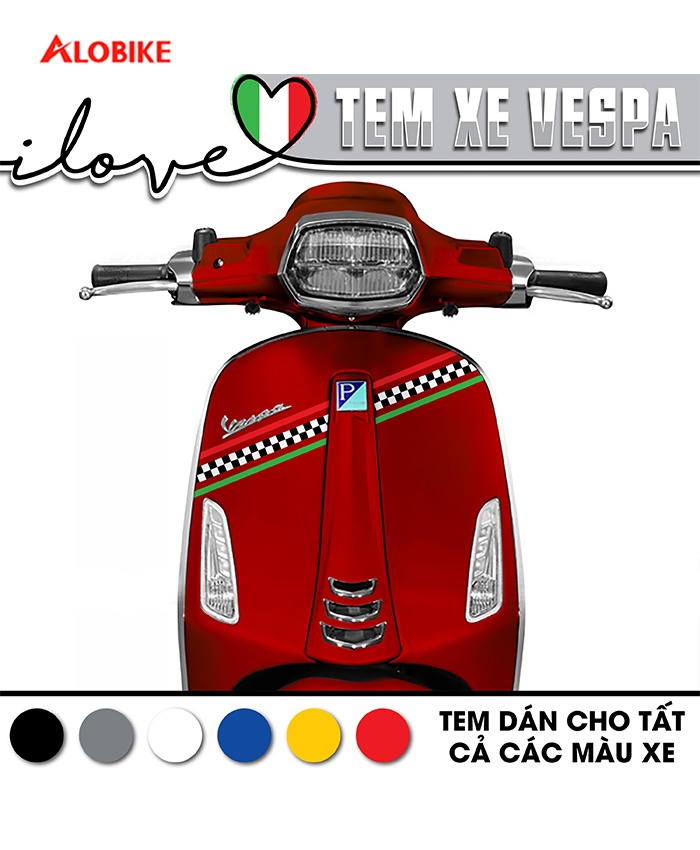 Tem Italy Caro cho xe Vespa