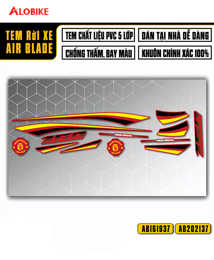 Tem Manchester United cho xe Airblade 2021