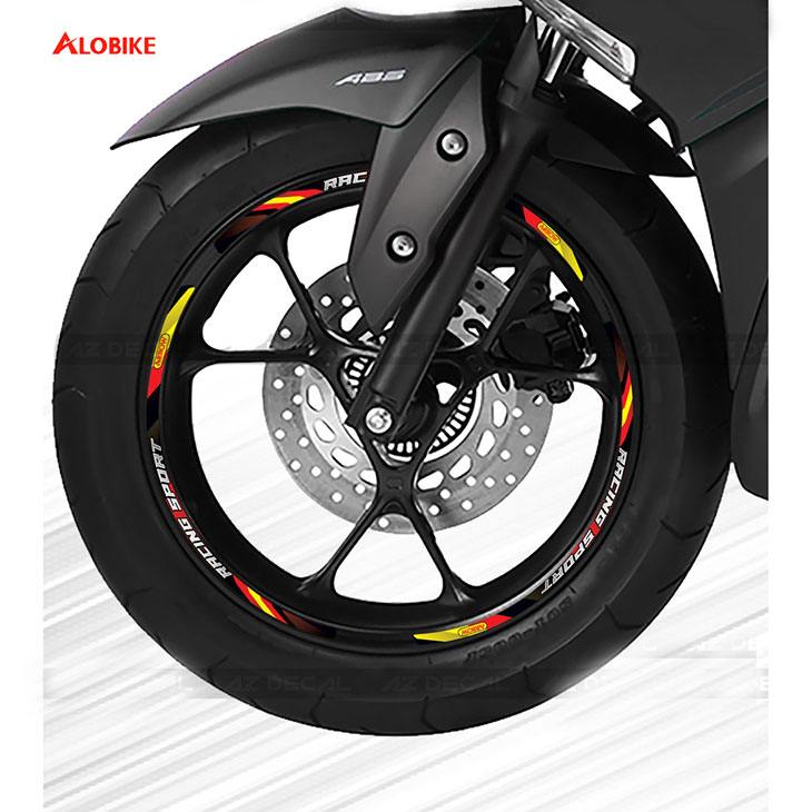 Tem dán vành Racing Sport phản quang