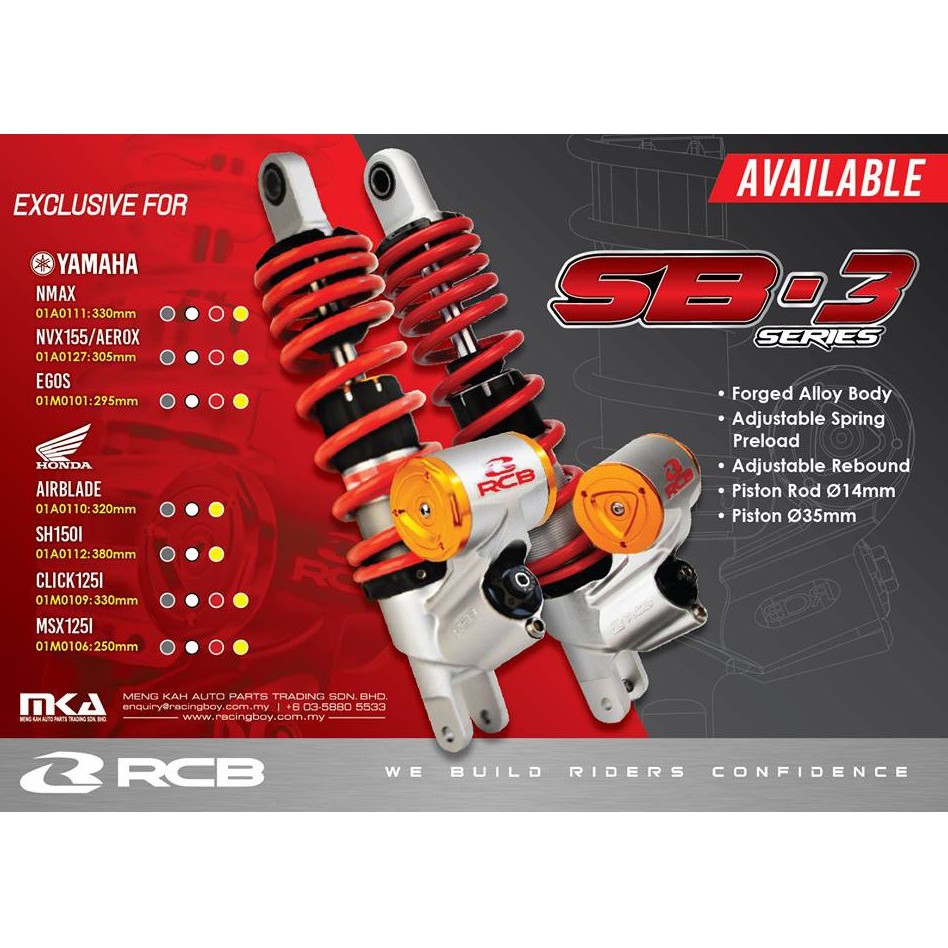 phuộc rcb sb3 series
