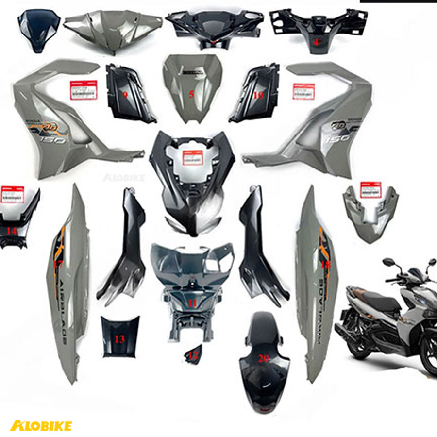 Bộ nhựa Airblade 150 2020-2024 màu xám