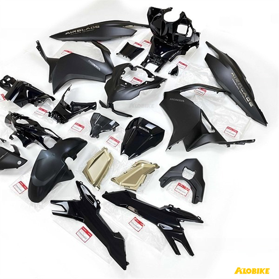 Dàn áo Airblade 2016-2019 màu đen bóng