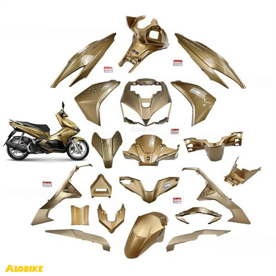 Bộ nhựa Airblade 125 2020-2024 màu đen vàng